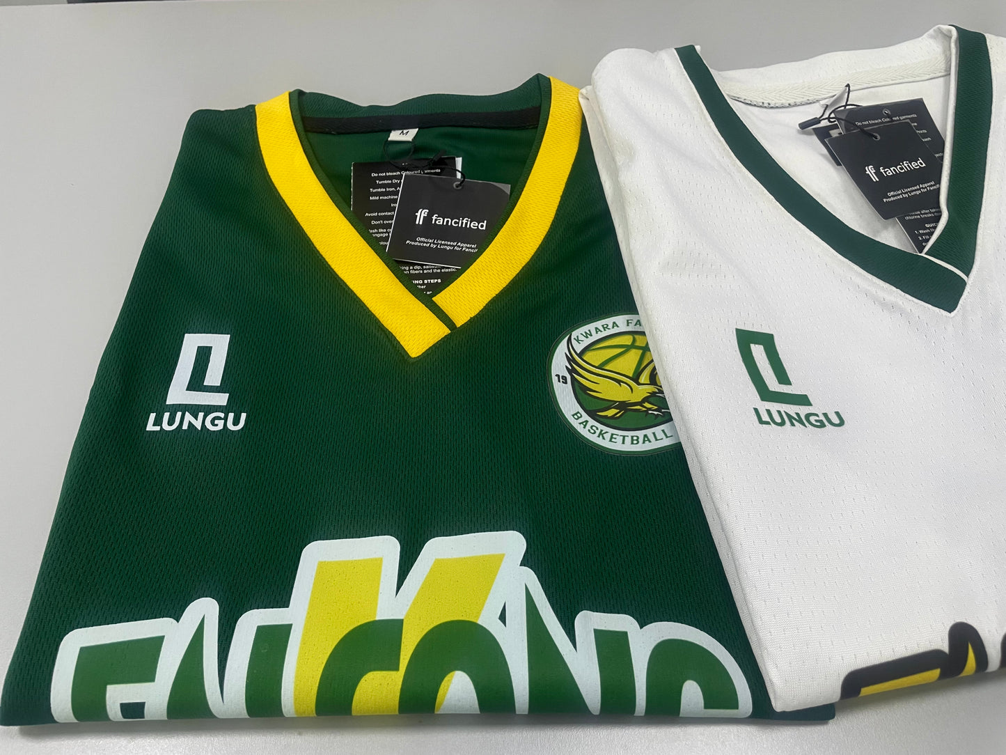 Kwara Falcons Bundle - White and Green Jerseys